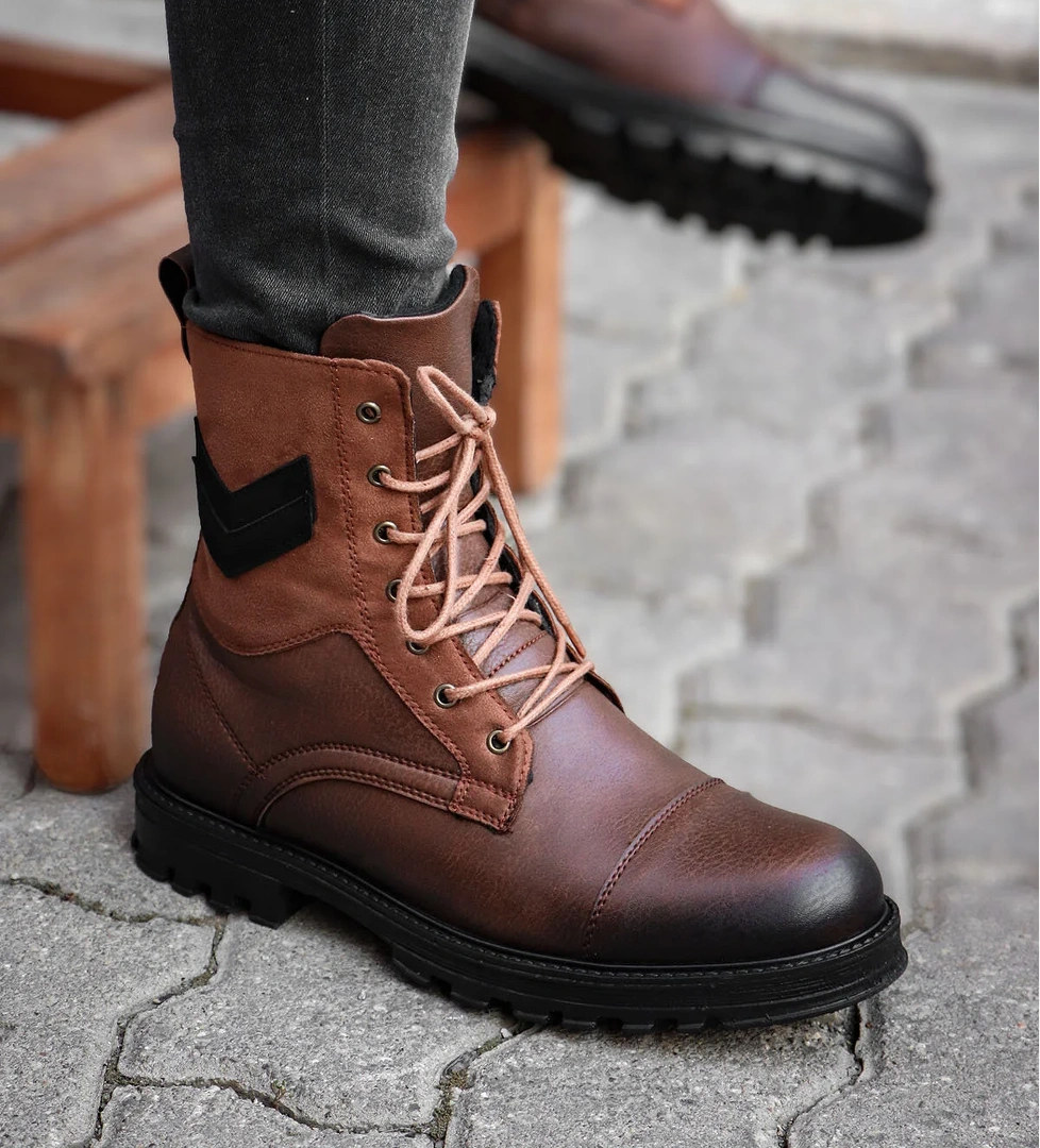 Vojo C7 Rahat Sıcak Astar Erkek Fermuarlı Bot Postal 4 Renk model görseli