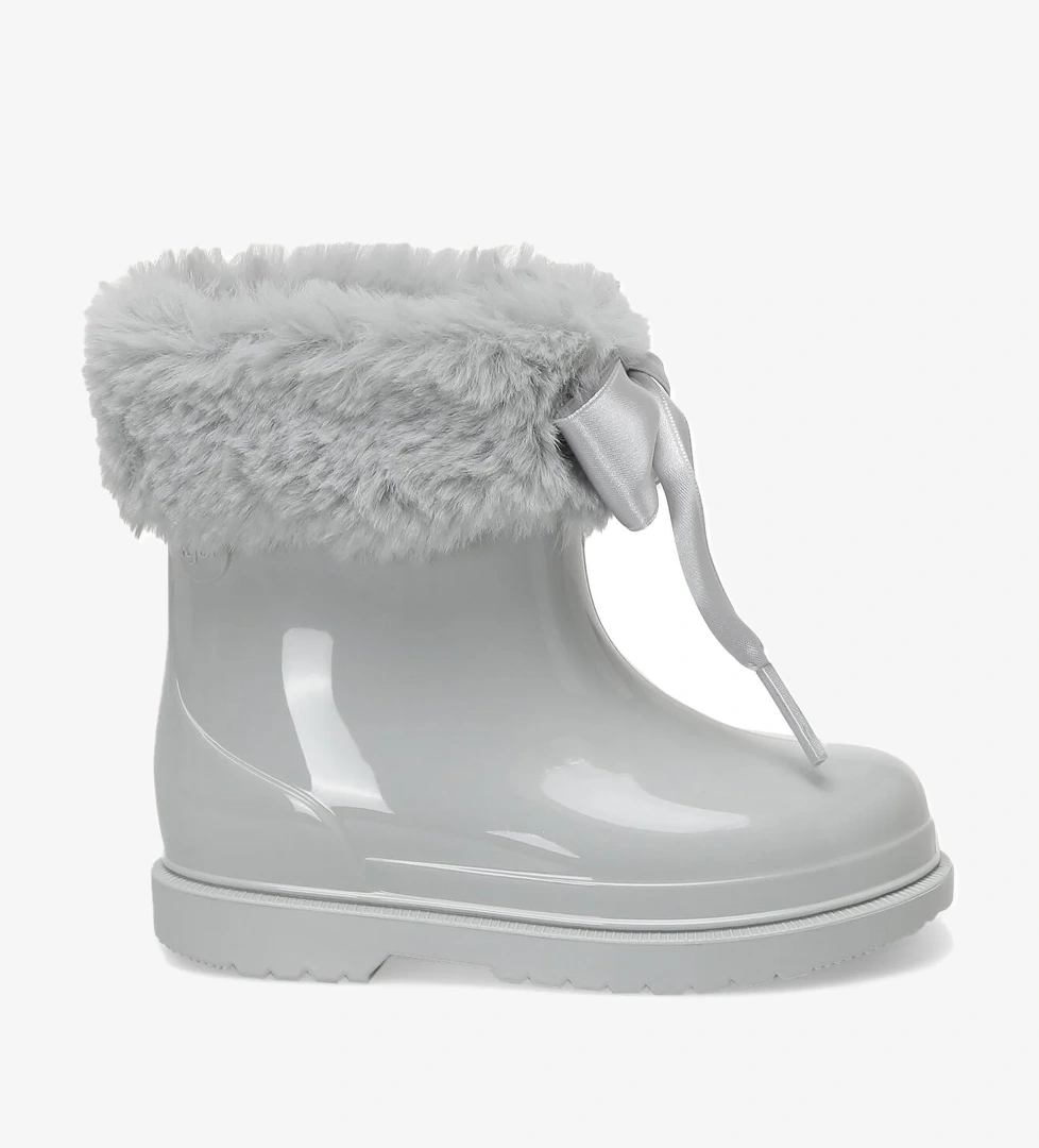 Igor W10258 BIMBI SOFT Gri Kız Çocuk Yağmur Çizmesi