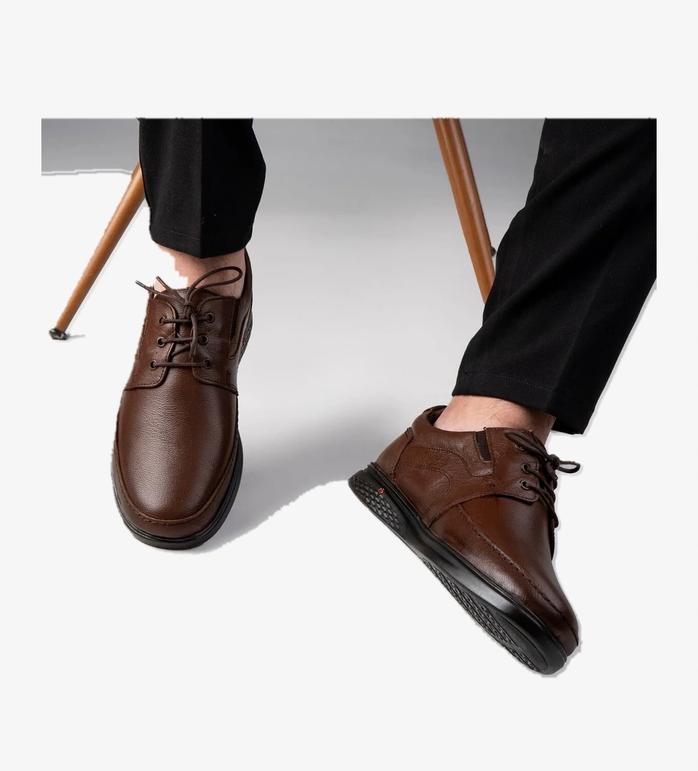 String Hakiki Deri Comfort Ortopedik Erkek Günlük Ayakkabı, Baba Ayakkabısı, Ortopedik Ayakkabı