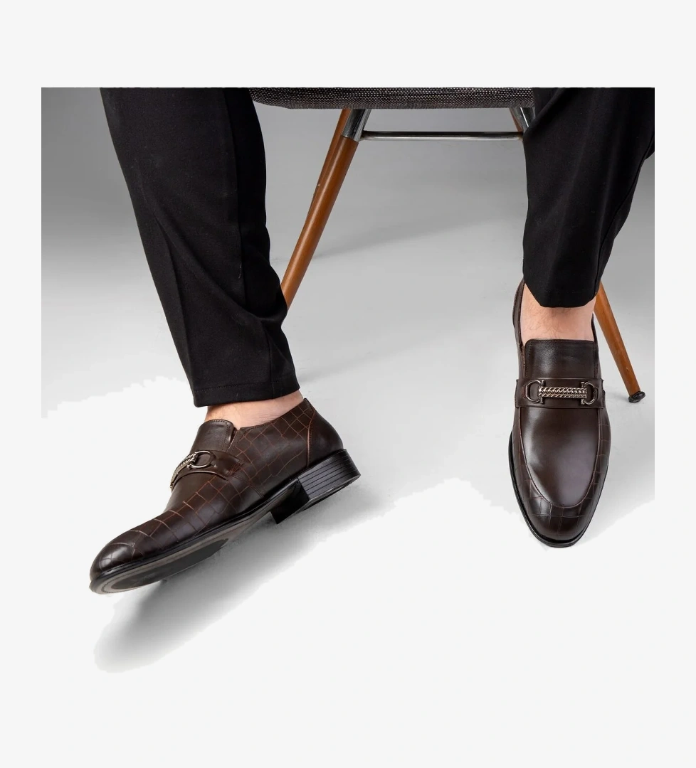 Lunta Hakiki Deri Erkek Klasik Ayakkabı, Loafer Klasik Ayakkabı, Makosen Ayakkabı