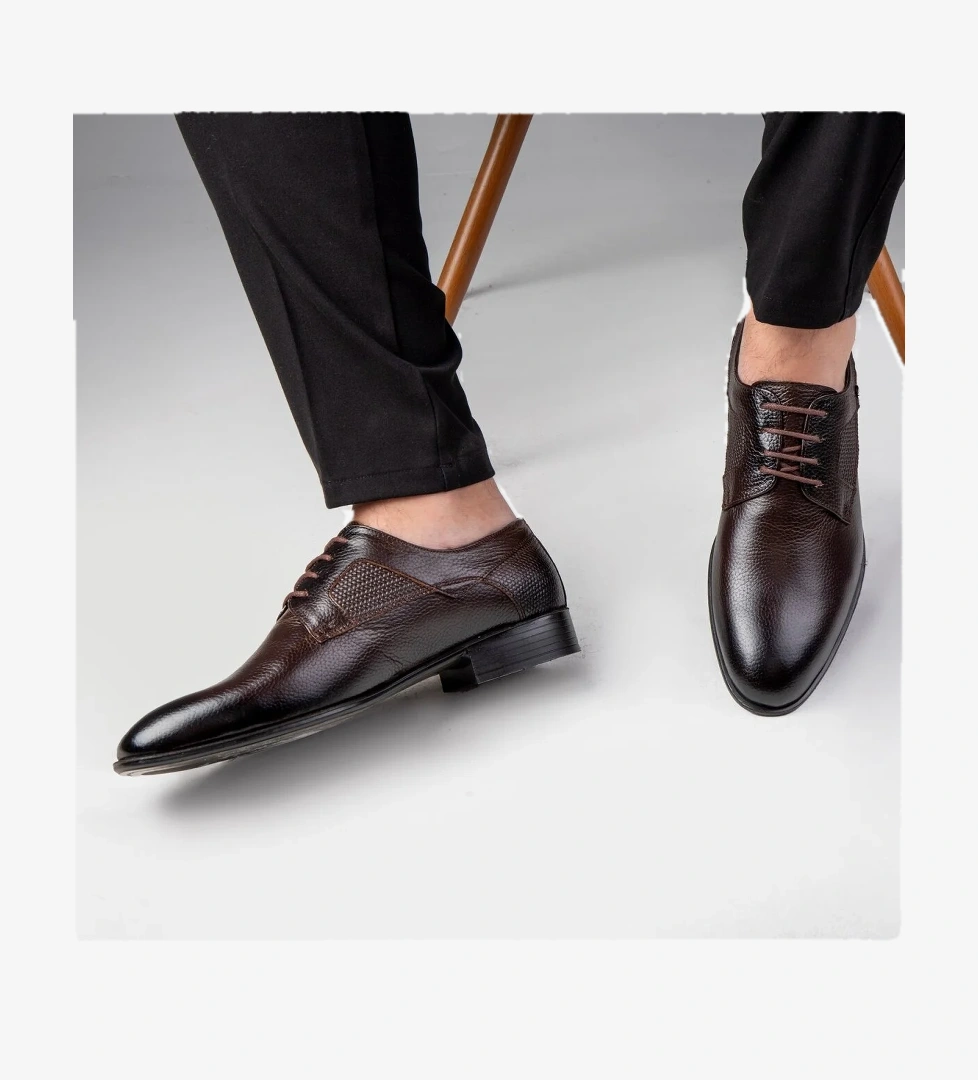 Ducavelli Sace Hakiki Deri Erkek Klasik Ayakkabı, Derby Klasik Ayakkabı, Bağcıklı Klasik Ayakkabı