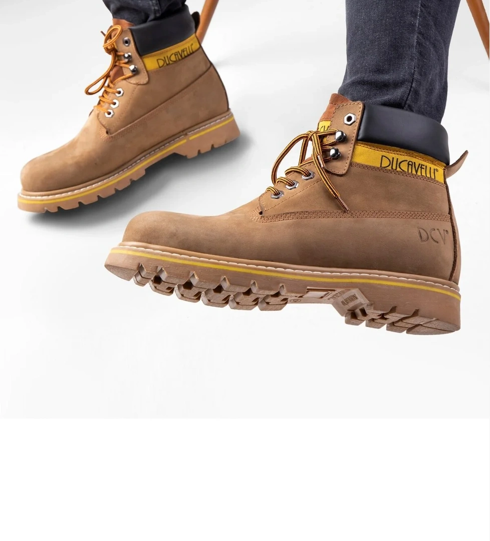 Ducavelli Desert Hakiki Deri Nubuk Bağcıklı Erkek Bot model görseli