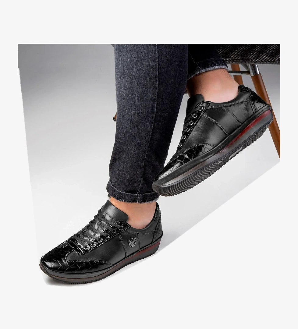 Blink Hakiki Deri Erkek Günlük Ayakkabı, İçi Kürklü Ayakkabı, Kışlık Kürklü Ayakkabı