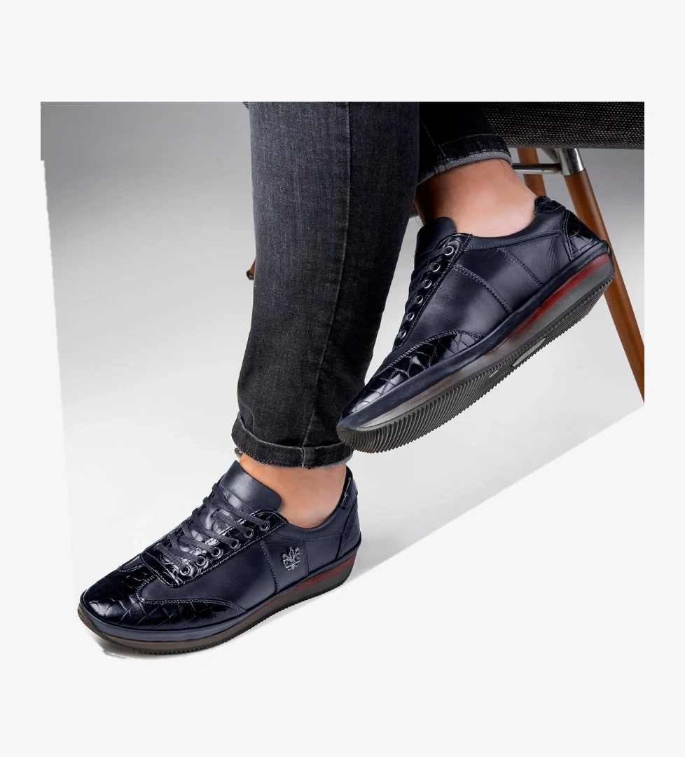 Blink Hakiki Deri Erkek Günlük Ayakkabı, İçi Kürklü Ayakkabı, Kışlık Kürklü Ayakkabı