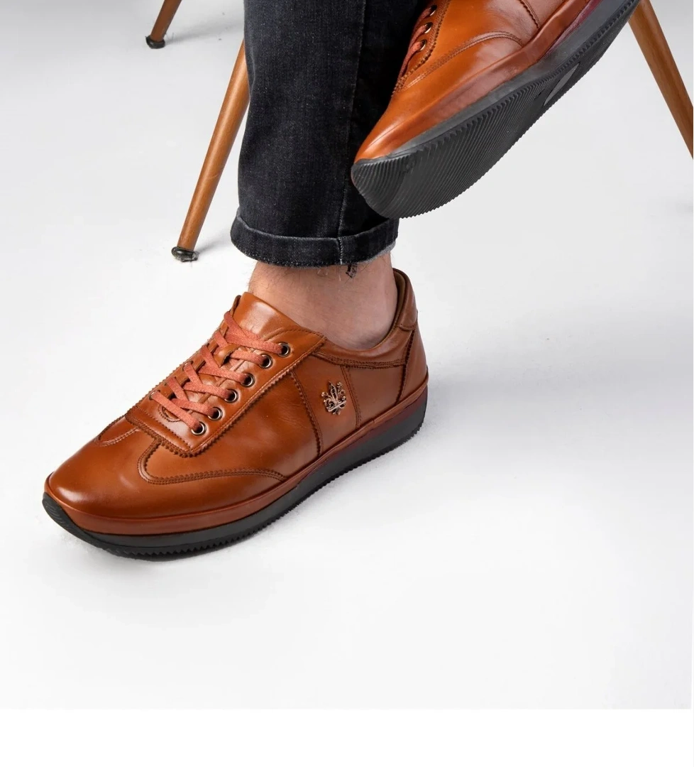 Reale Hakiki Deri Erkek Günlük Ayakkabı, İçi Kürklü Ayakkabı, Kışlık Kürklü Ayakkabı