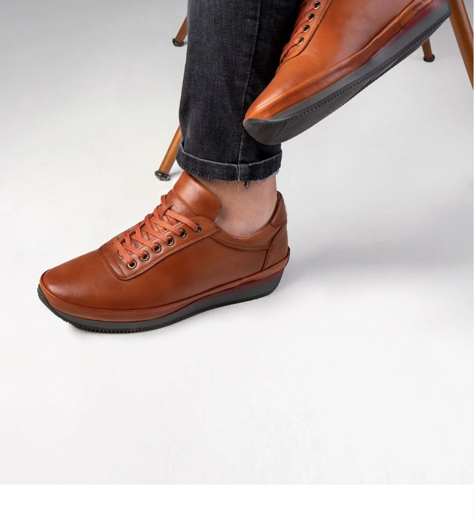 Ducavelli Semplici Hakiki Deri Erkek Günlük Ayakkabı, İçi Kürklü Kışlık Ayakkabı model görseli