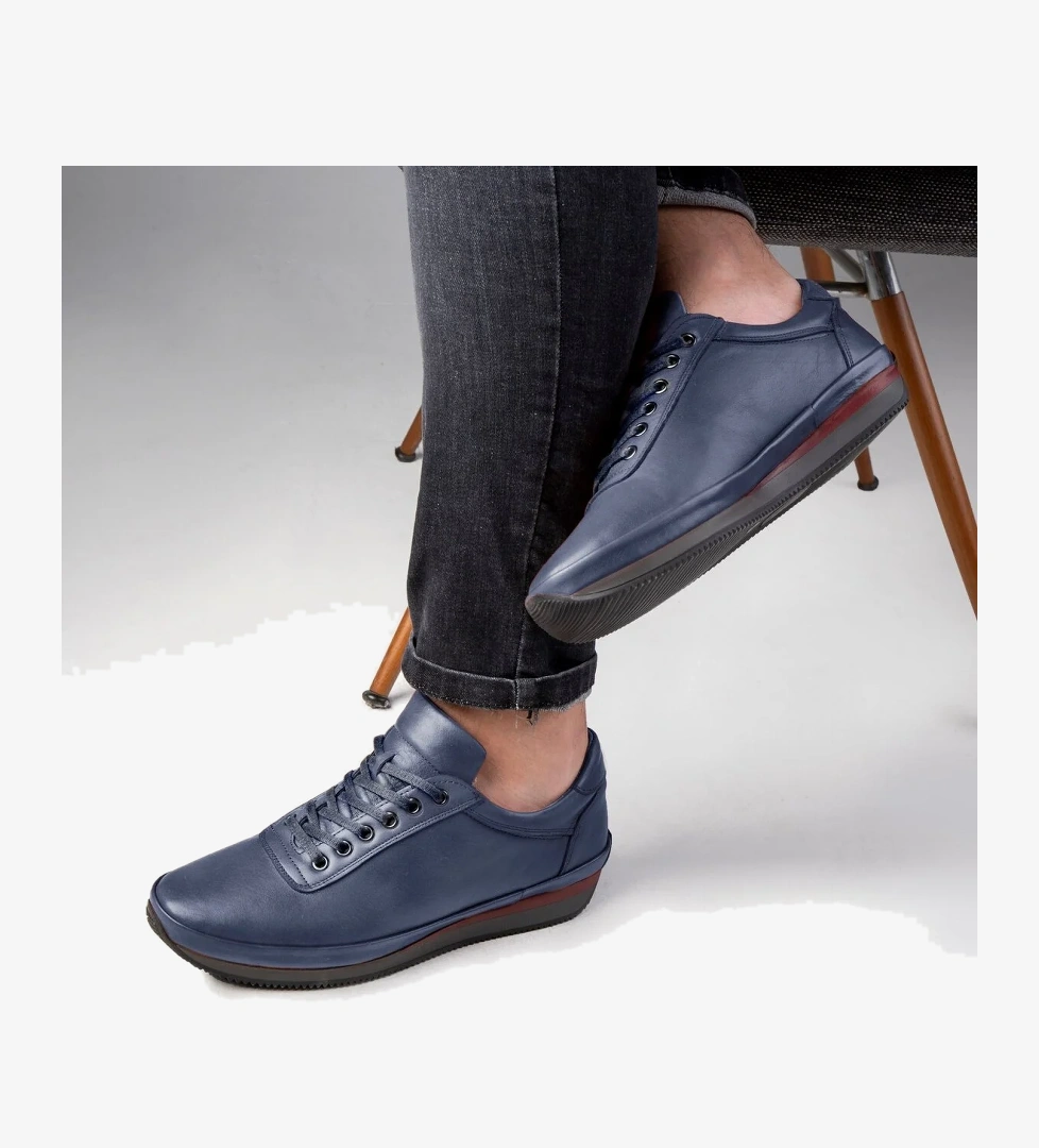 Semplici Hakiki Deri Erkek Günlük Ayakkabı, İçi Kürklü Ayakkabı, Kışlık Kürklü Ayakkabı