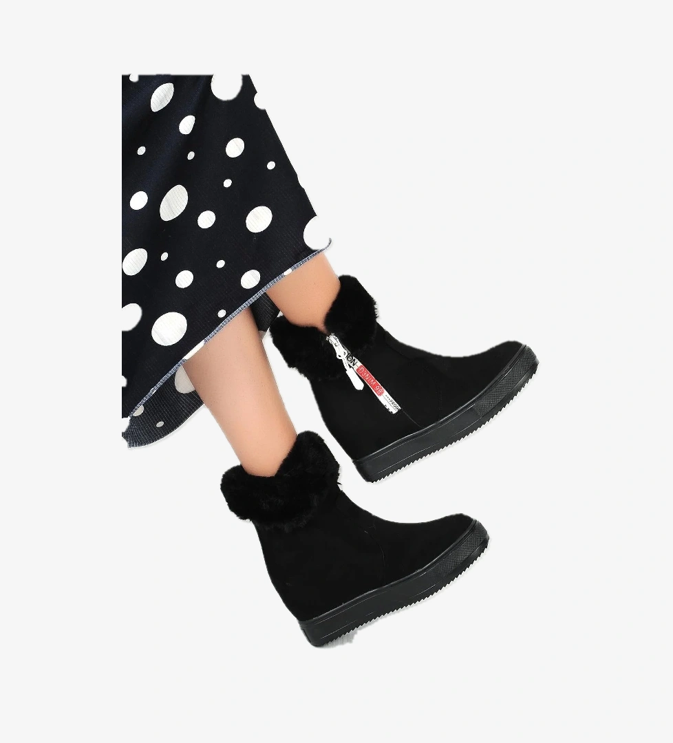 Ayakcenter 22-267 Syh-Süet Kürklü Anne Kadın Botu model görseli