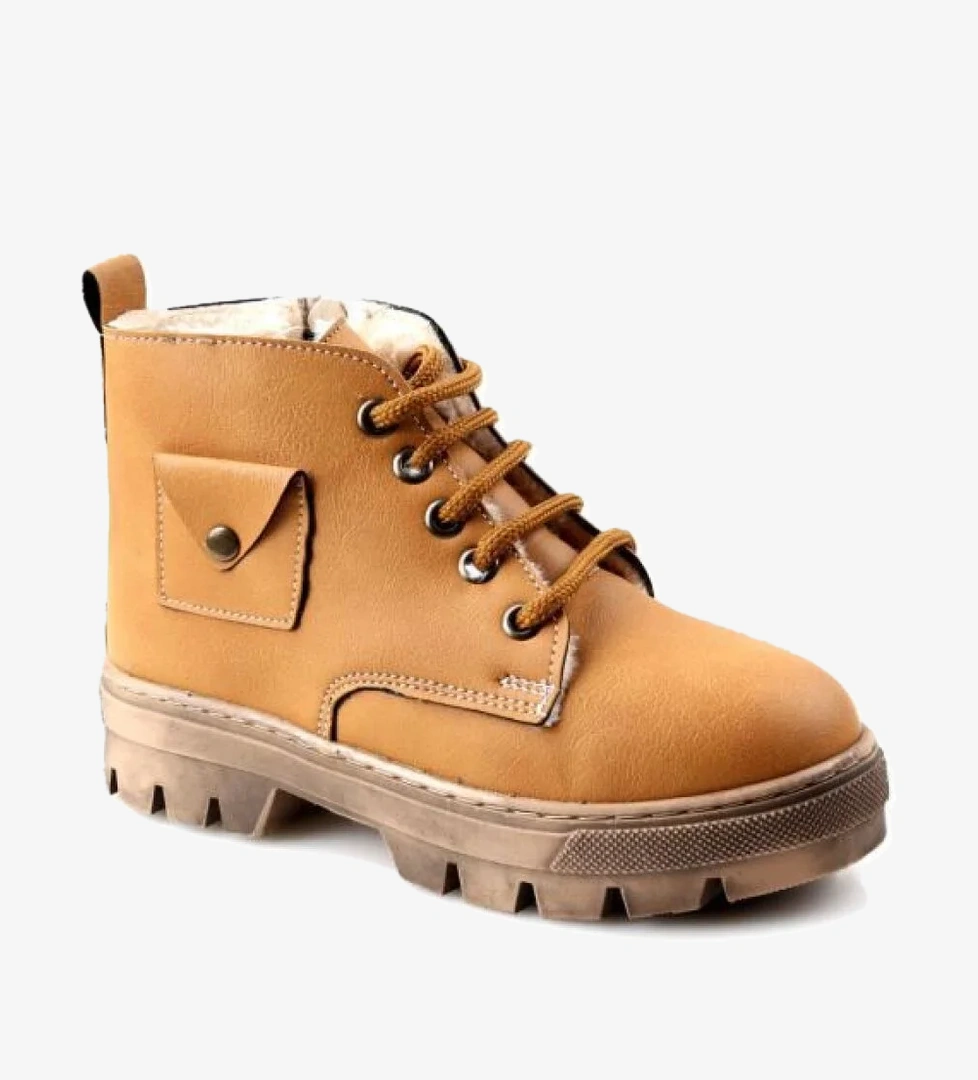 Arz 02341 Unisex Çocuk Kürklü Termal Bot - Görsel 1