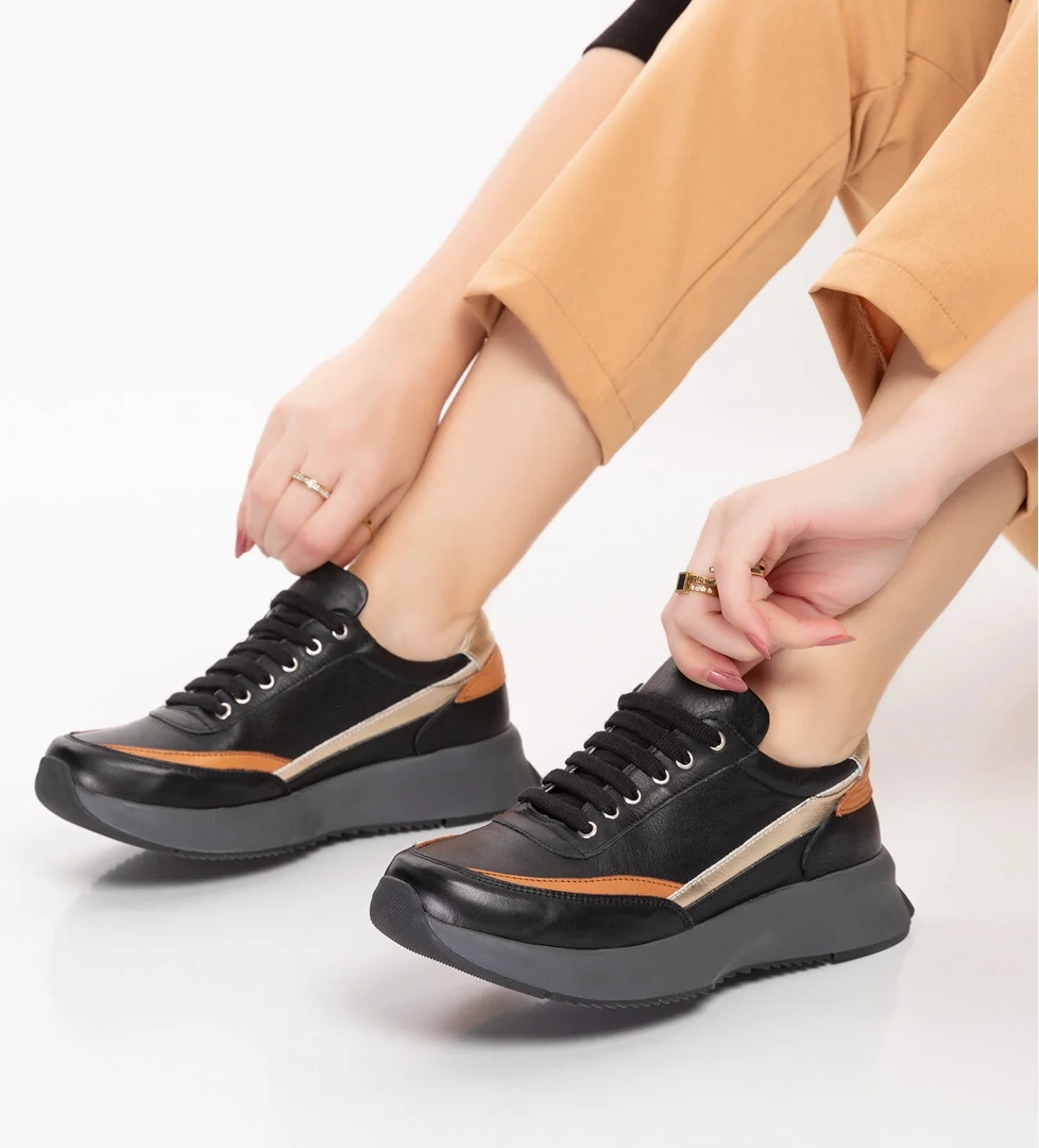 Gondol Içi Dışı Hakiki Deri Anatomik Taban Spor Ayakkabı gndl.562 - Görsel 1