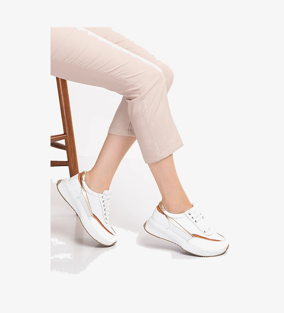 Gondol Içi Dışı Hakiki Deri Anatomik Taban Spor Ayakkabı gndl.562 - Görsel 1