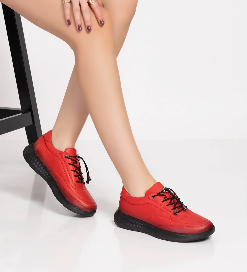 Gondol Kundura Gri Gondol Kundura Gondol İçi Dışı Hakiki Deri Faylon Taban Hafif Spor Ayakkabı es.110