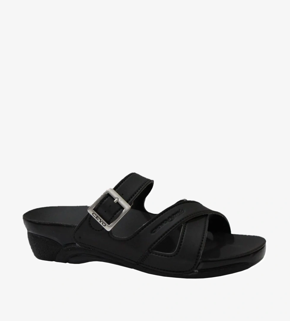 Ceyo Venedik-2 Siyah Ortapedik Bayan Terlik & Sandalet model görseli