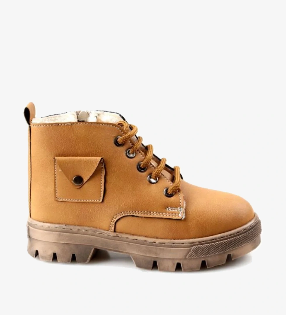 Arz 02341 Unisex Çocuk Kürklü Termal Bot - Görsel 1