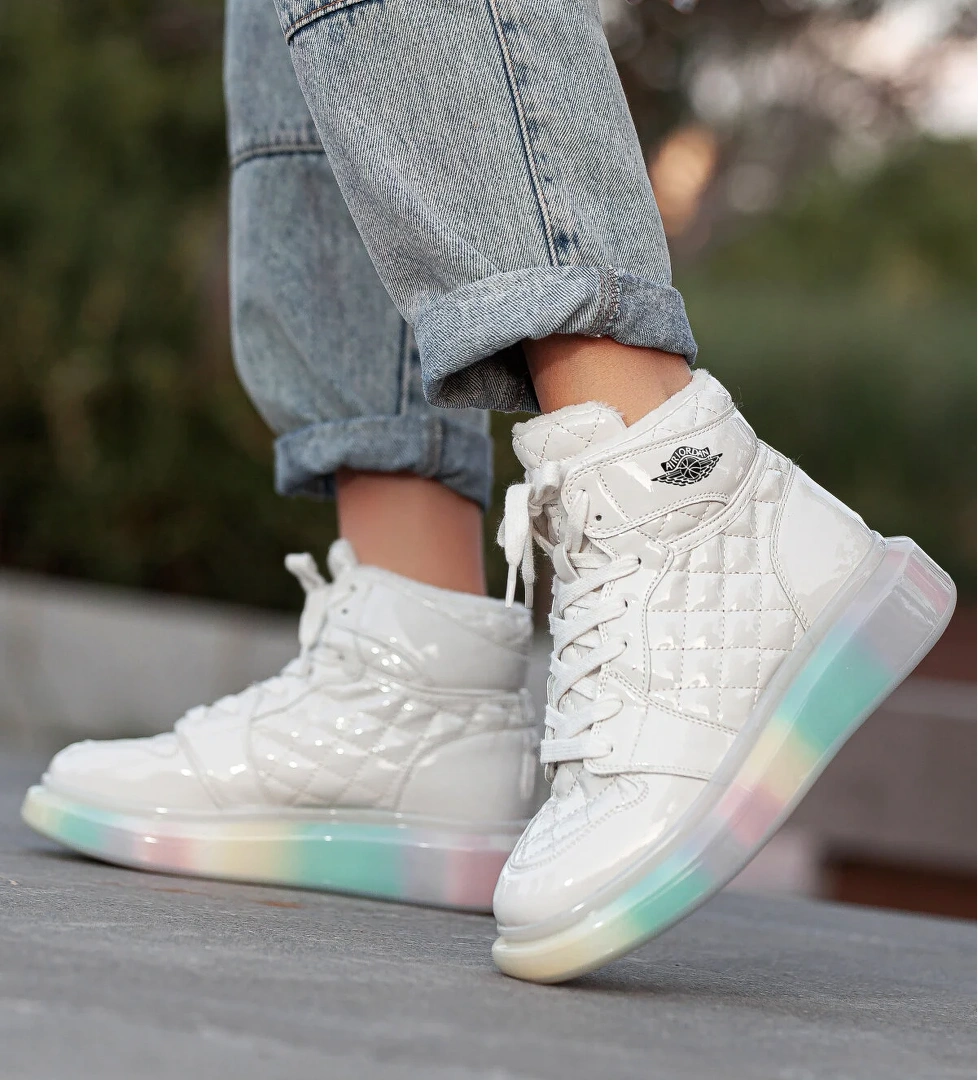 Khayt Jade Su Geçirmez Kaymaz Taban Air Color Fashion Kadın Spor Bot model görseli