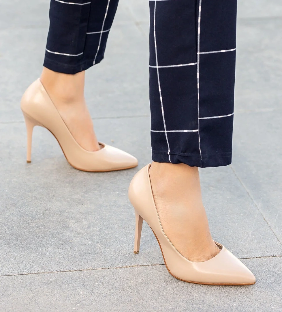 Kadın Stiletto BEJ CİLT