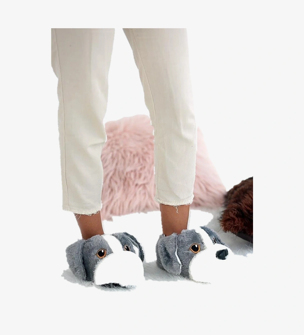 Unisex Çocuk Hayvanlı Köpekli Panduf Ev Botu