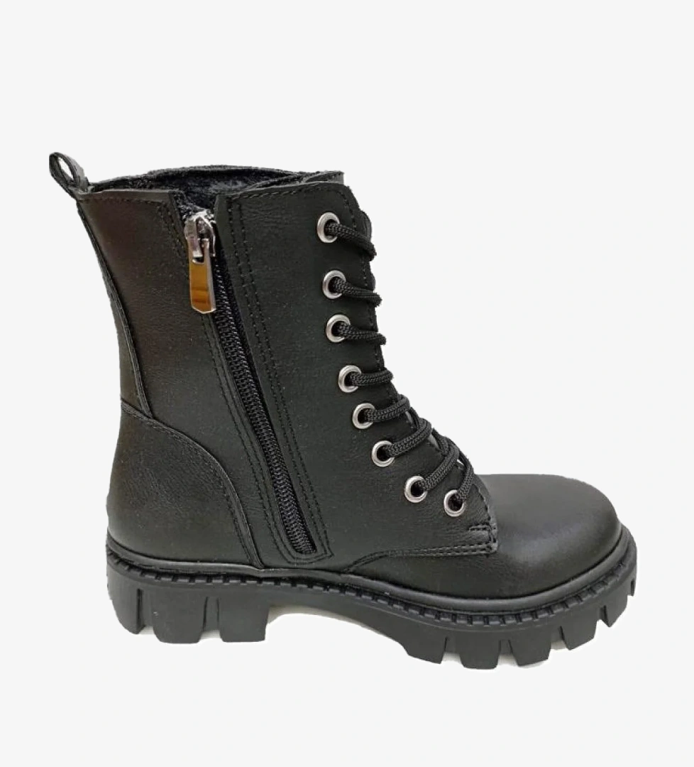 9604 Deri Trend Fashion Kız Çocuk Bot