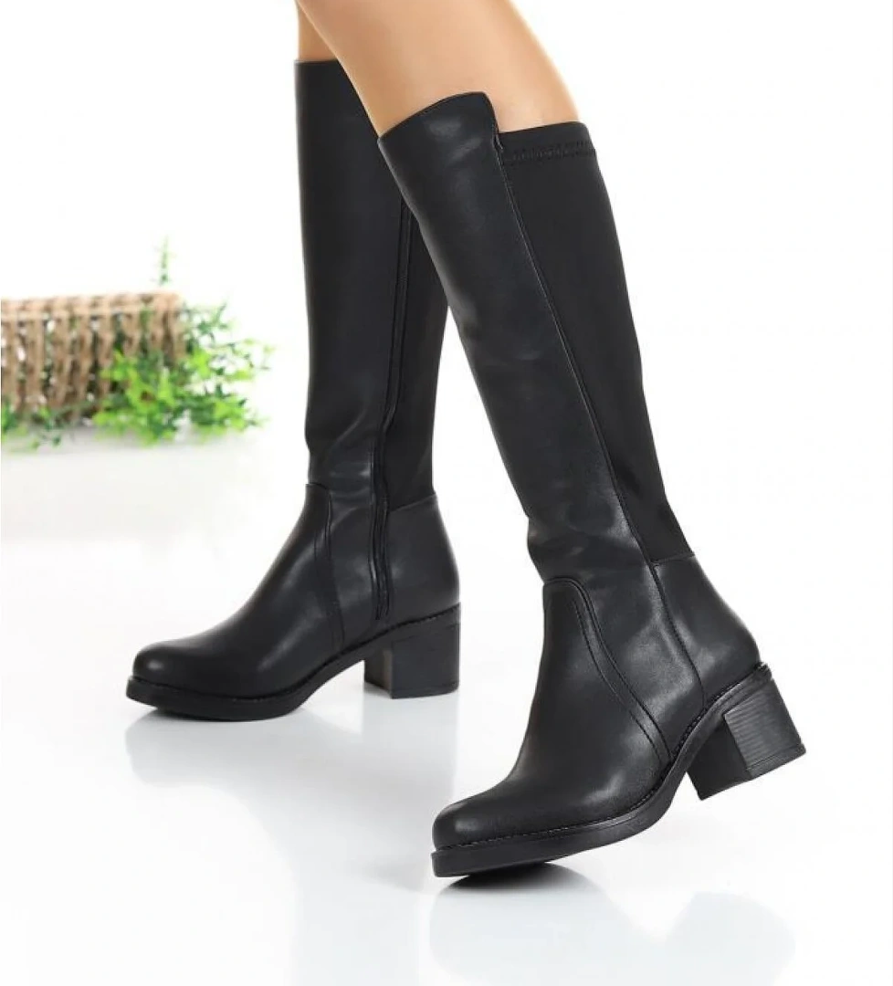 701 Deri Trend Fashion Kadın Çizme - Görsel 1