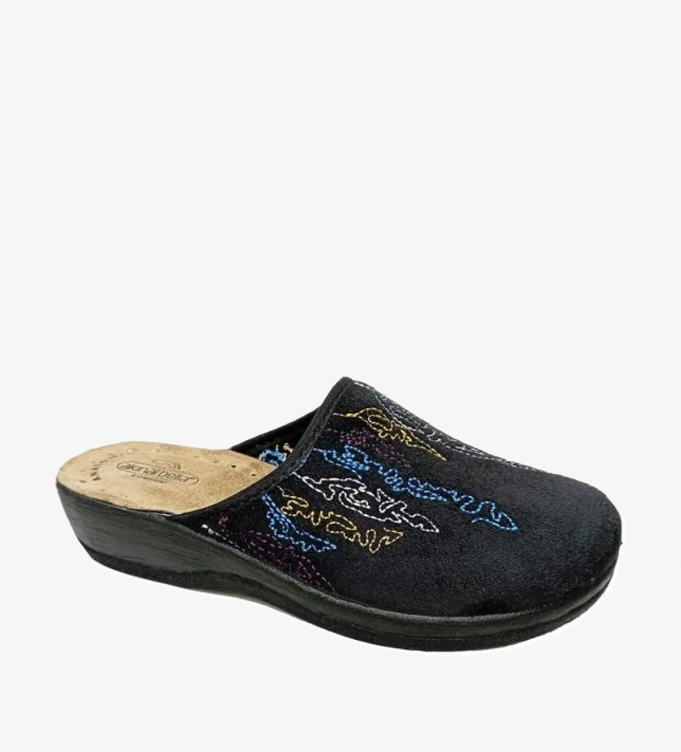 Akınal 6740.866-22 Yün Kumaş Halı Kadın Terlik - Görsel 1