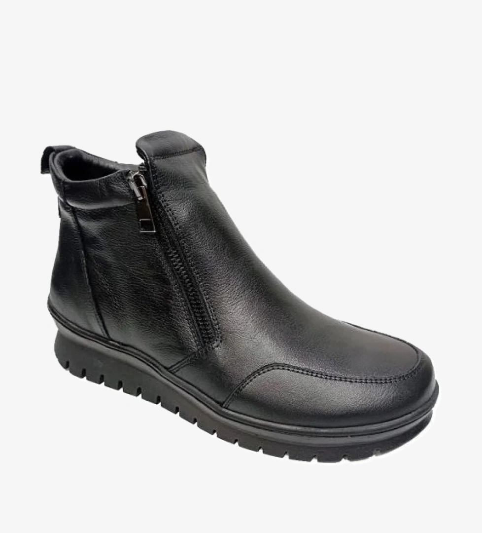 010005-205 Hakiki Deri Anatomik Kadın Bot - Görsel 1