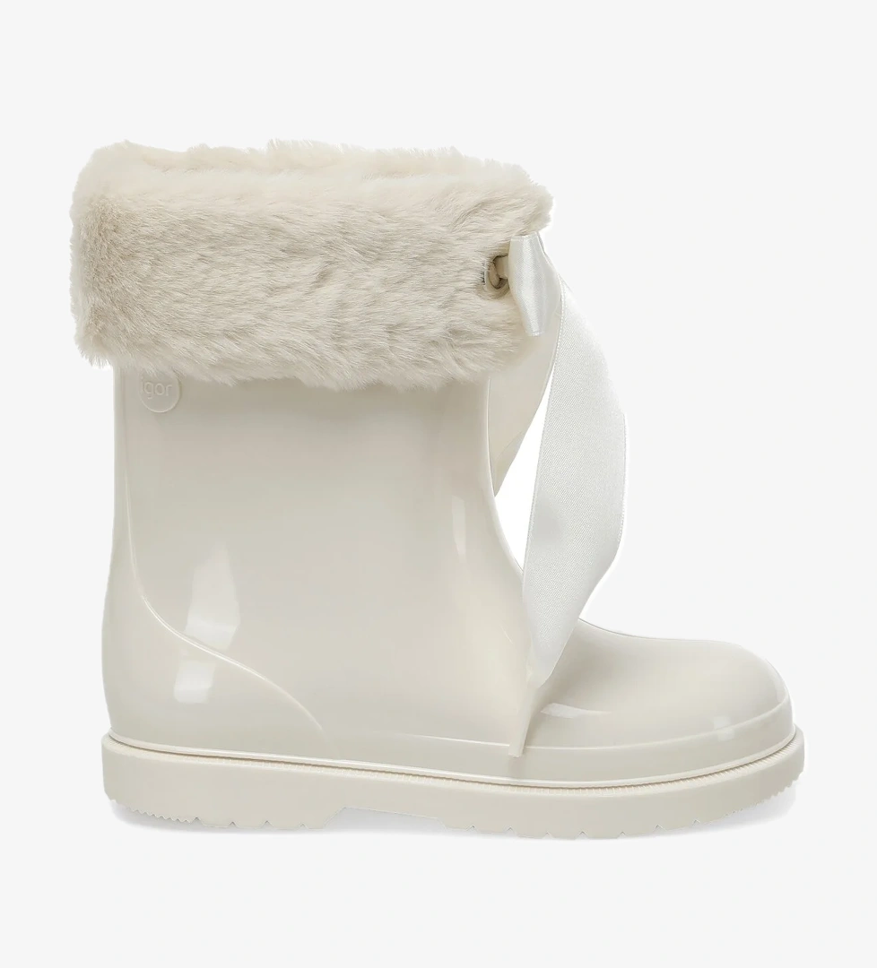 Igor W10258 BIMBI SOFT Krem Kız Çocuk Yağmur Çizmesi - Görsel 1