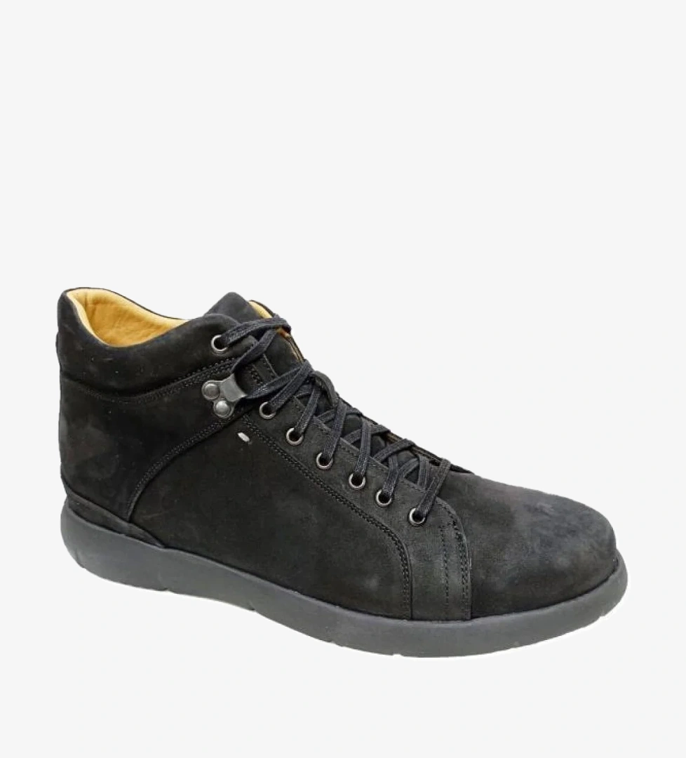 604002-985 Hakiki Nubuk Deri Anatomik Erkek Bot - Görsel 1