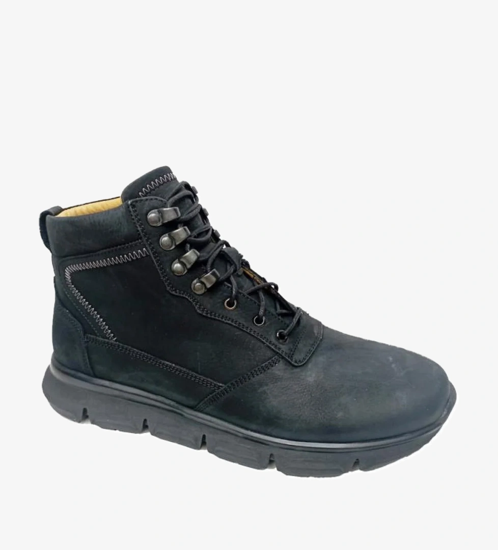 229701-585 Hakiki Nubuk Deri Erkek Bot - Görsel 1