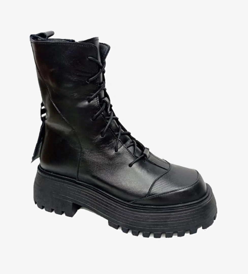 040003-565 Hakiki Deri Anatomik Kadın Bot - Görsel 1