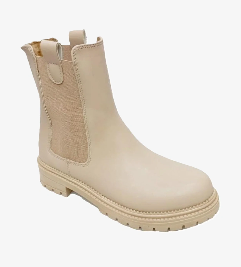 6034 Deri Trend Fashıon Kadın Bot - Görsel 1