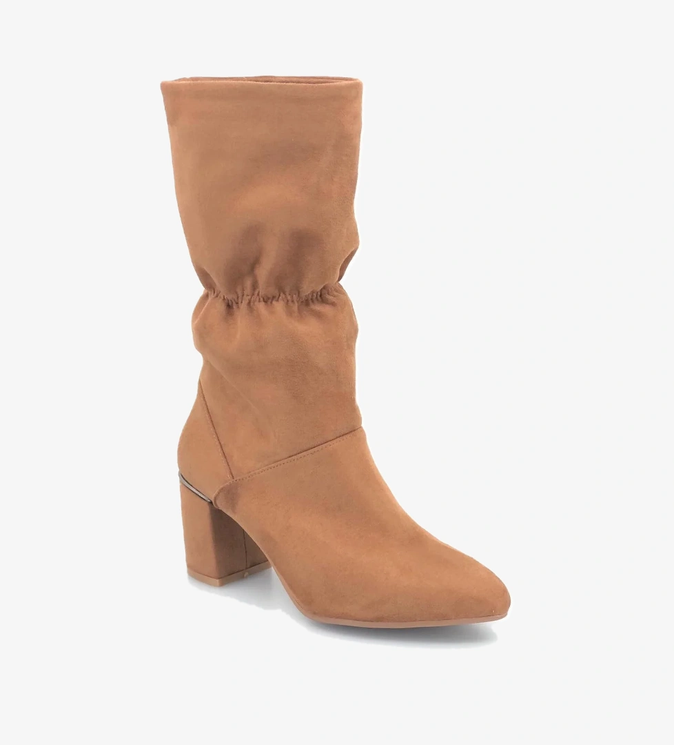 Feles Büzgülü Boğaz Lastikli Kadın Bot Çizme model görseli