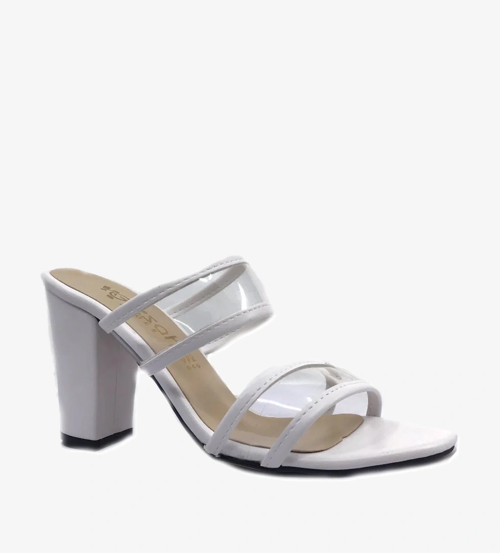 Gi̇zsah Ayakkabımood Gizzah Şeffaf Beyaz 9 Cm Yazlık Bayan Sandaleti model görseli