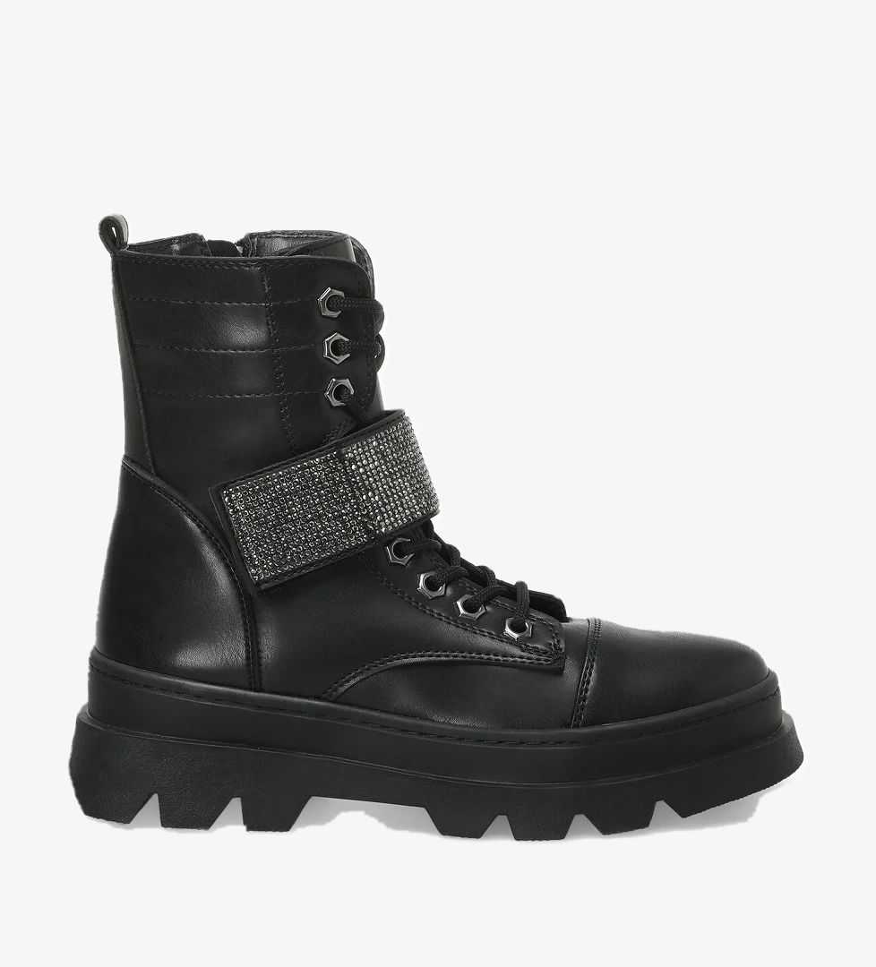 22K-950 2PR Siyah Kadın Rock Bot - Görsel 1