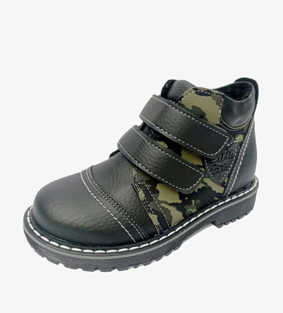 Şi̇ri̇ngenç Şiringenç 6774p Deri Cırtlı Kamuflaj Erkek Çocuk Bot model görseli