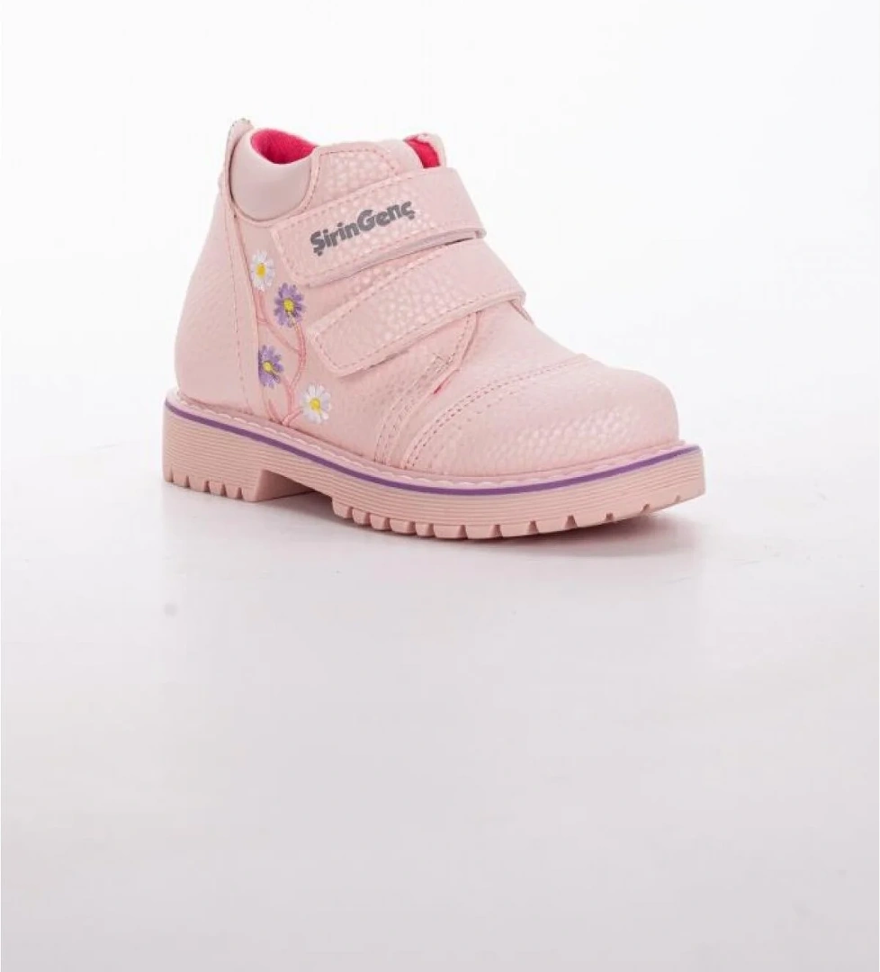 Şiringenç 6776P Deri Cırtlı Anatomik Kız Çocuk Bot - Görsel 1