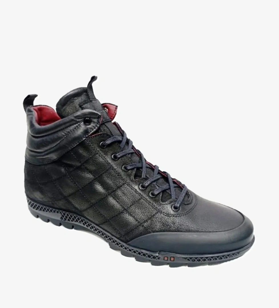 14138 BYK Hakiki Deri Casual Erkek Bot - Görsel 1