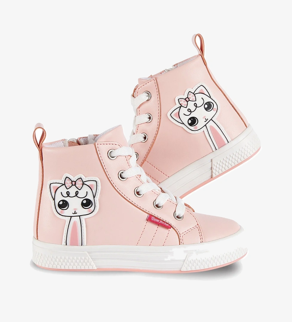 Kedicik Pembe Kız Çocuk Sneakers Spor Ayakkabı