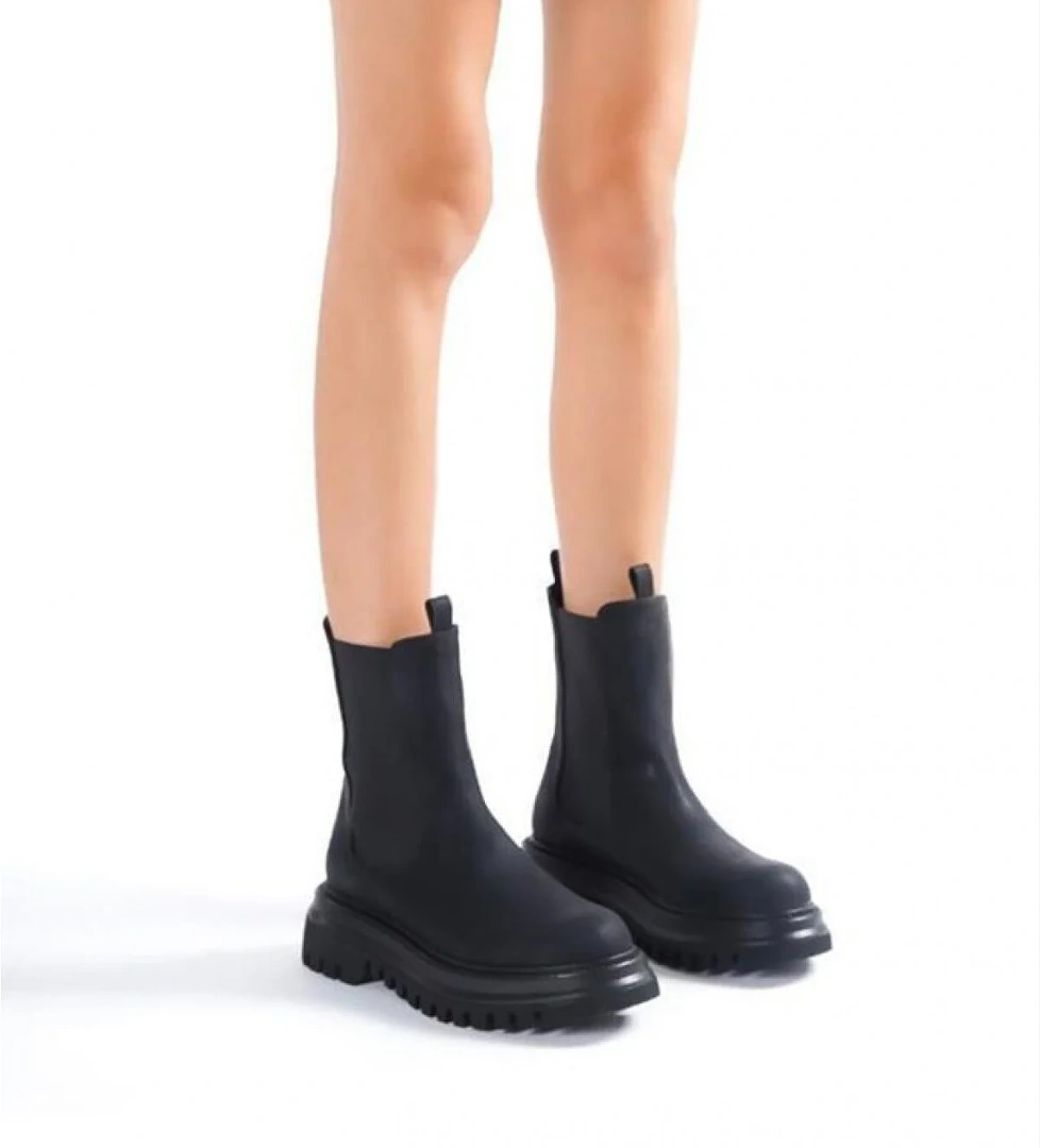 Fancy 10-22 Baskı Deri Postal Kar Kış Kadın Bot model görseli