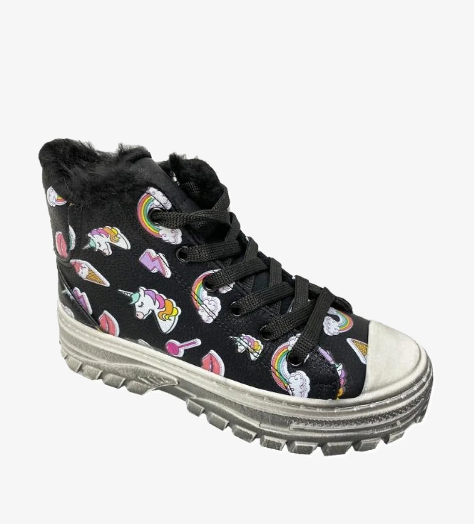 Cemre 3790 Sıvama Deri Kürklü Astar Kız Çocuk Bot 26-30