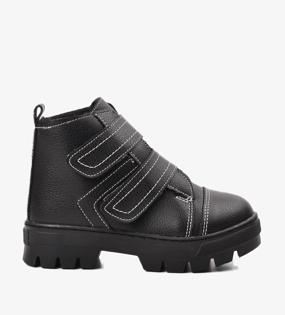 Arz 2301004-P Siyah İçi Kürklü Çocuk Bot