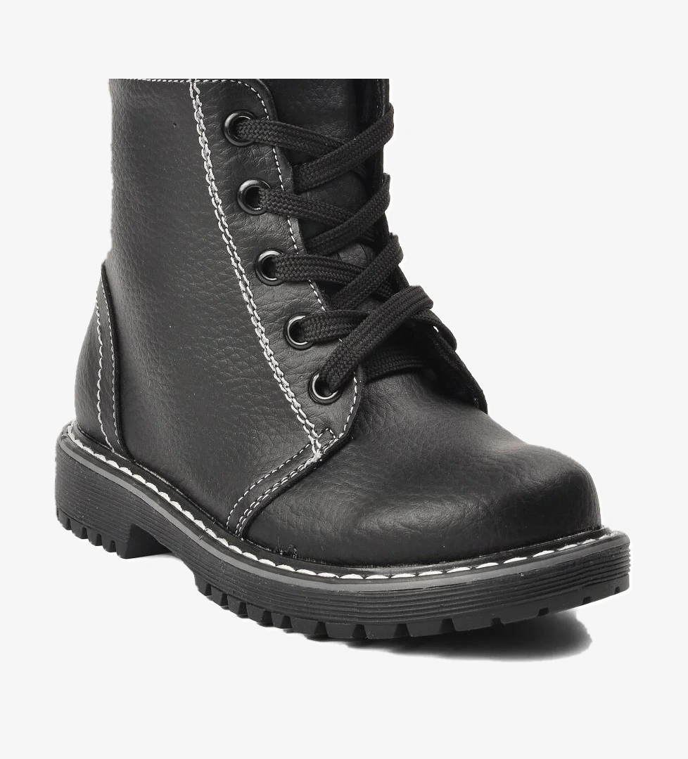 Şng 2301998-P Siyah İçi Kürklü Çocuk Bot