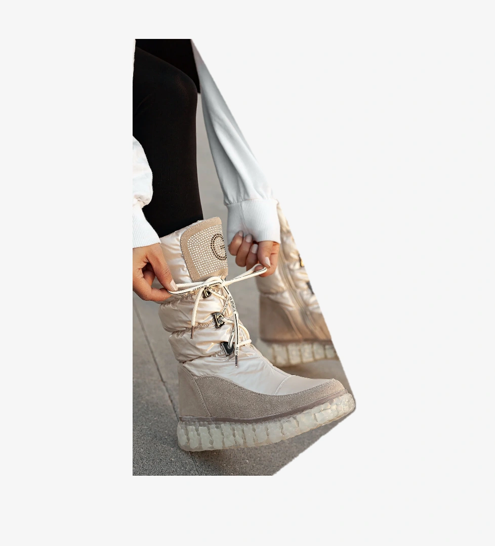 Julia Su Geçirmez Kaymaz Taban Fermuarlı Fashion Kadın Spor Çizme - Görsel 1