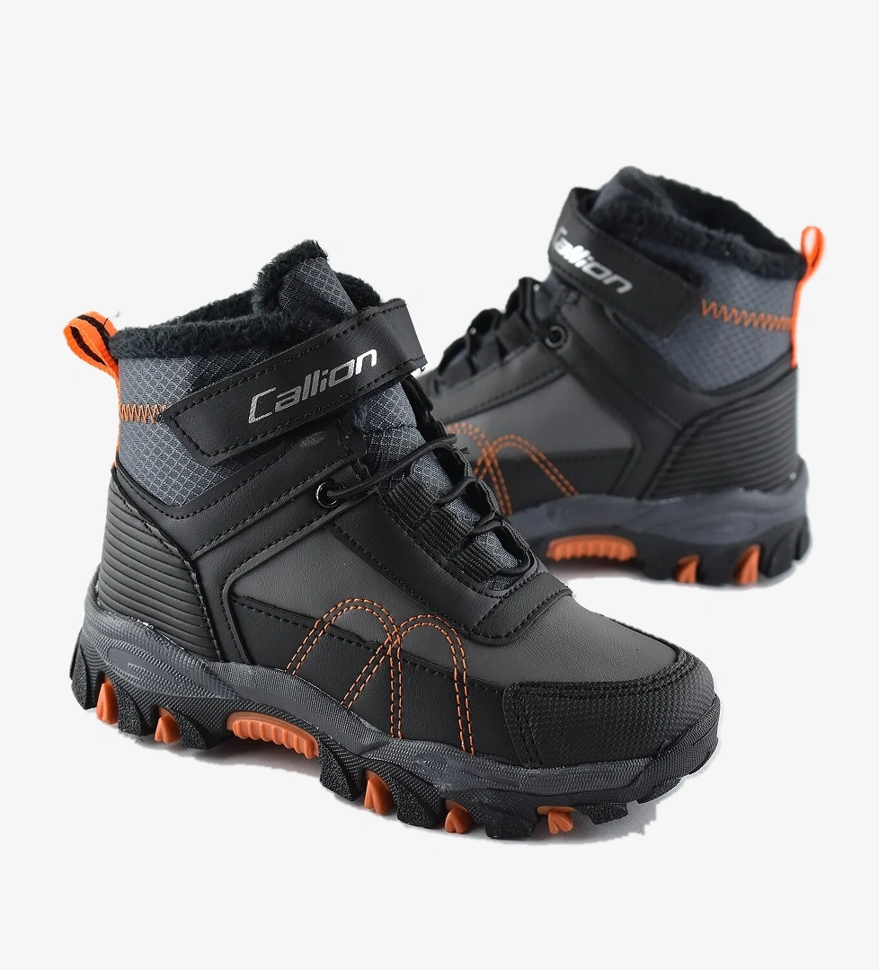 Callion 918 Ortopedik Taban Çocuk Outdoor Bot Ayakkabı Bilekli Kürklü - Görsel 1