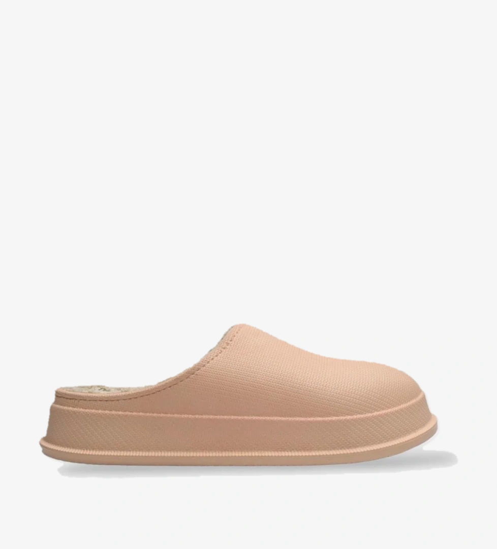 Mat Faylon Taban Içi Kürklü Ev Terliği PUDRA - Görsel 1