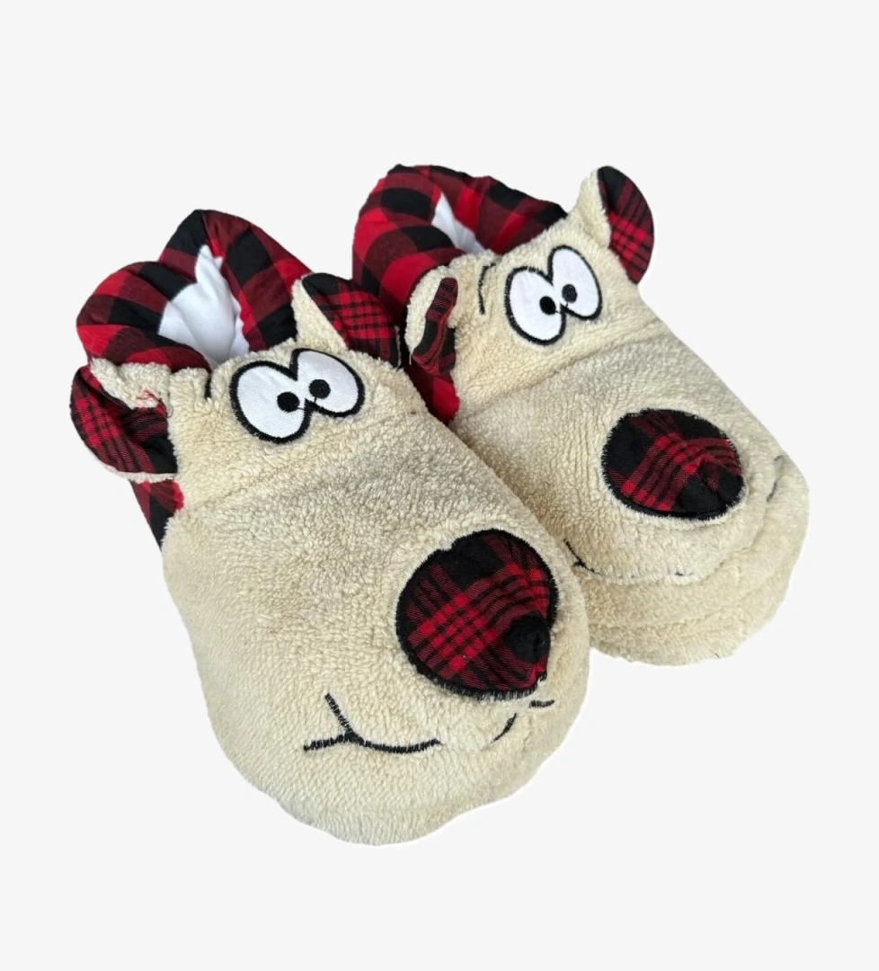 Unisex Panduf Ses Yapmayan Ev Patiği BEJ - Görsel 1