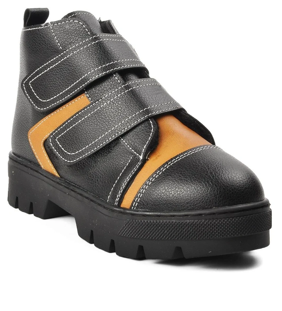 Arz 2301004-F Siyah-Camel İçi Kürklü Cırtlı Çocuk Bot