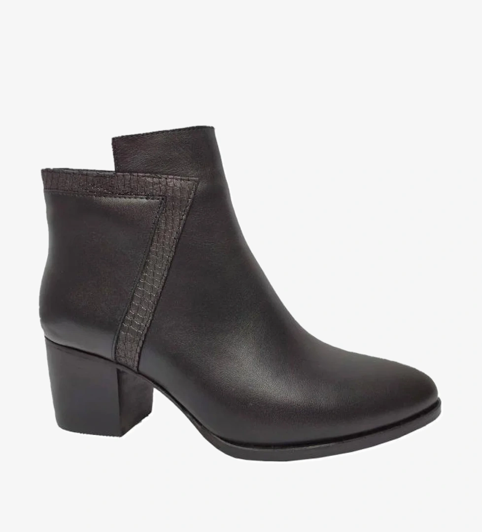 242-22 Hakiki Deri Anatomik Fashıon Kadın Bot - Görsel 1