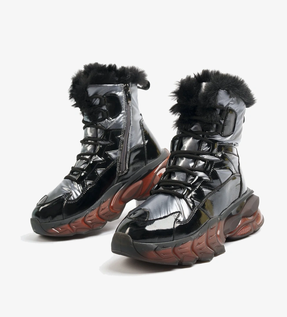 Khayt Eskimo Su Geçirmez Kürklü Kaymaz Taban Kadın Kar Botu model görseli