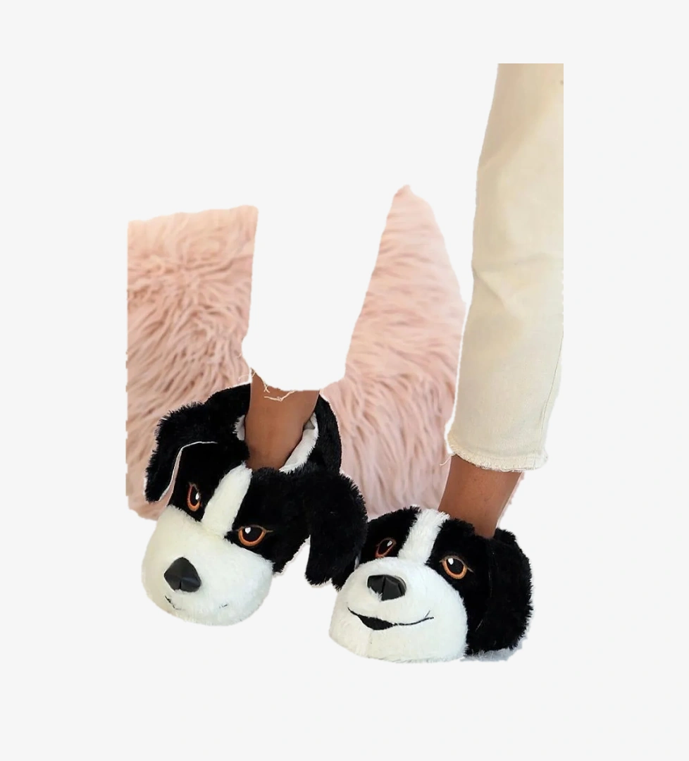 Unisex Çocuk Hayvanlı Köpekli Panduf Ev Botu