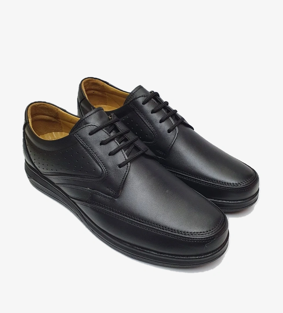 White Face Öztürk Bağcıklı Topuk Destekli Konfor Ortopedik Kışlık Hakiki Deri Erkek Ayakkabı AY-961 model görseli